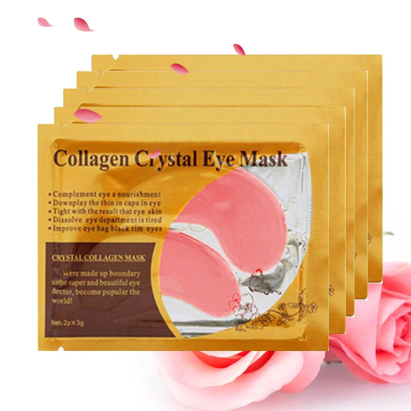 10Pairs Gold Collagen Crystal Eye Mask Skincare Eye Patches Firming Moisturizing Nourishing Eye Skin Care Products