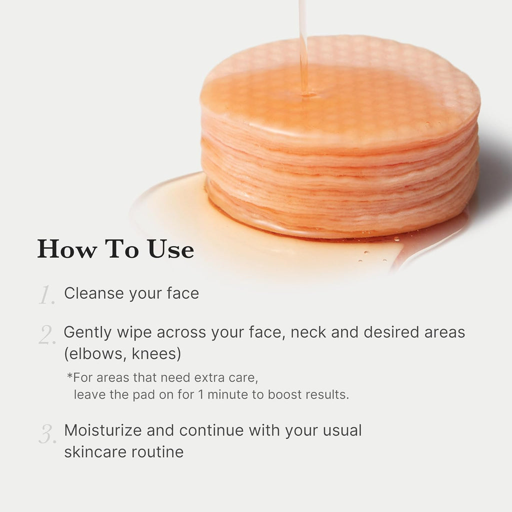 Red Succinic Acid Panthenol Facial Peeling Pads