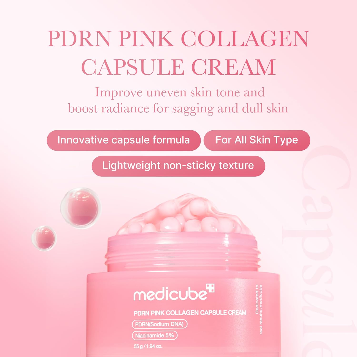 PDRN Pink Collagen Capsule Cream, 55G
