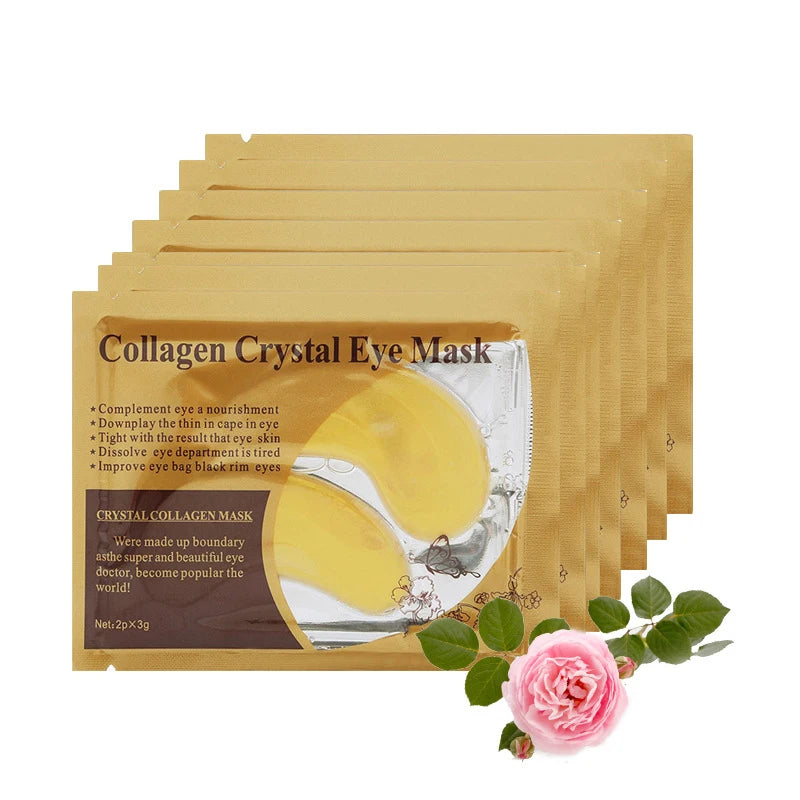 10Pairs Gold Collagen Crystal Eye Mask Skincare Eye Patches Firming Moisturizing Nourishing Eye Skin Care Products